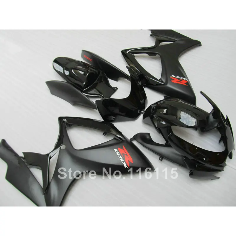 

100% NEW fairing kit for SUZUKI Injection mold GSXR 600 750 K6 K7 2006 2007 all matte black fairings GSXR600 GSXR750 06 07 NG17