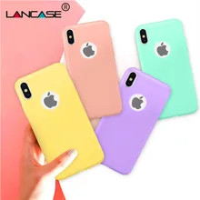 LANCASE матовый чехол для iPhone 8 силиконовый милый ярких цветов