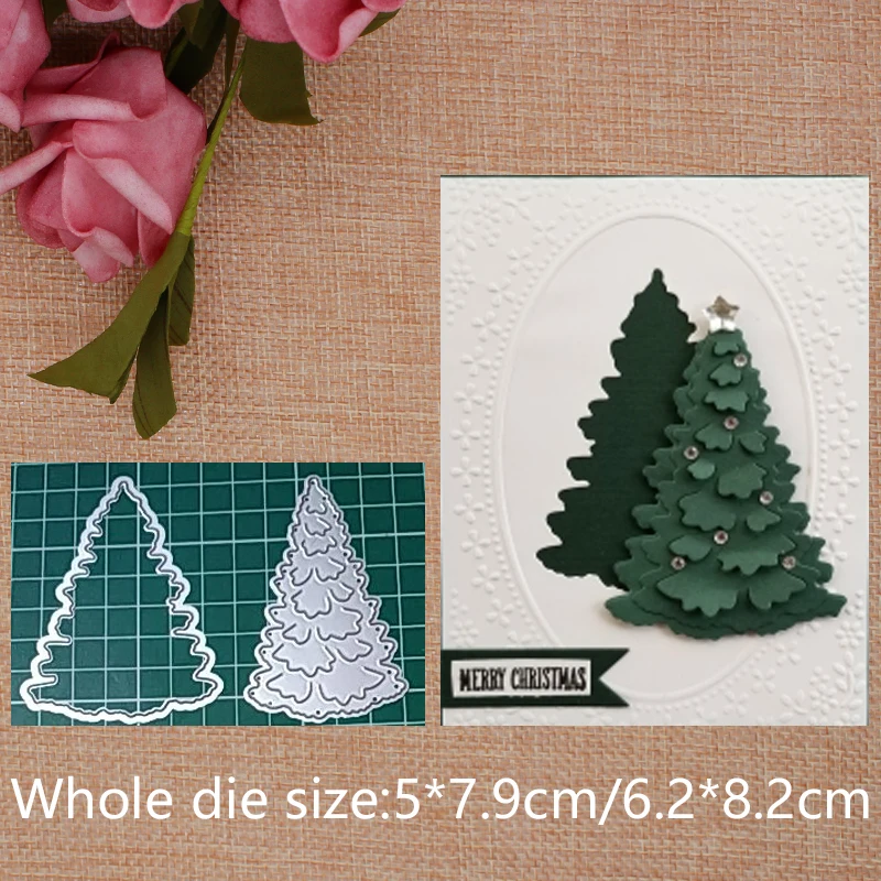 

Pine tree Steel Embossing Craft DIY Metal Cutting Dies photo album card Stencil 50*79/62*82 mm