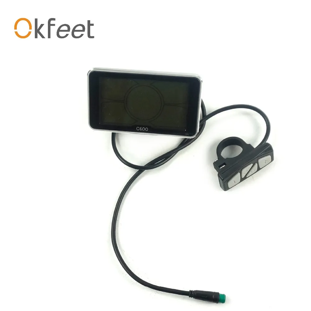 Okfeet GP Midmotor 36 В 350 Вт 36 в 250 Вт датчик крутящего момента скорости интегрированный мощный цветной ЖК-дисплей Ebike комплект конвертации