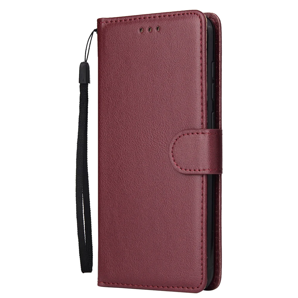 Huawei Y7 2019 case Classic Solid color Wallet Flip Leather cover For Coque Huawei Y7 2019 Y 7 Y7 Prime 2019 With Photo Frame huawei snorkeling case