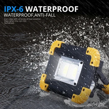 100W Rechargeable LED Portable Spotlight  2