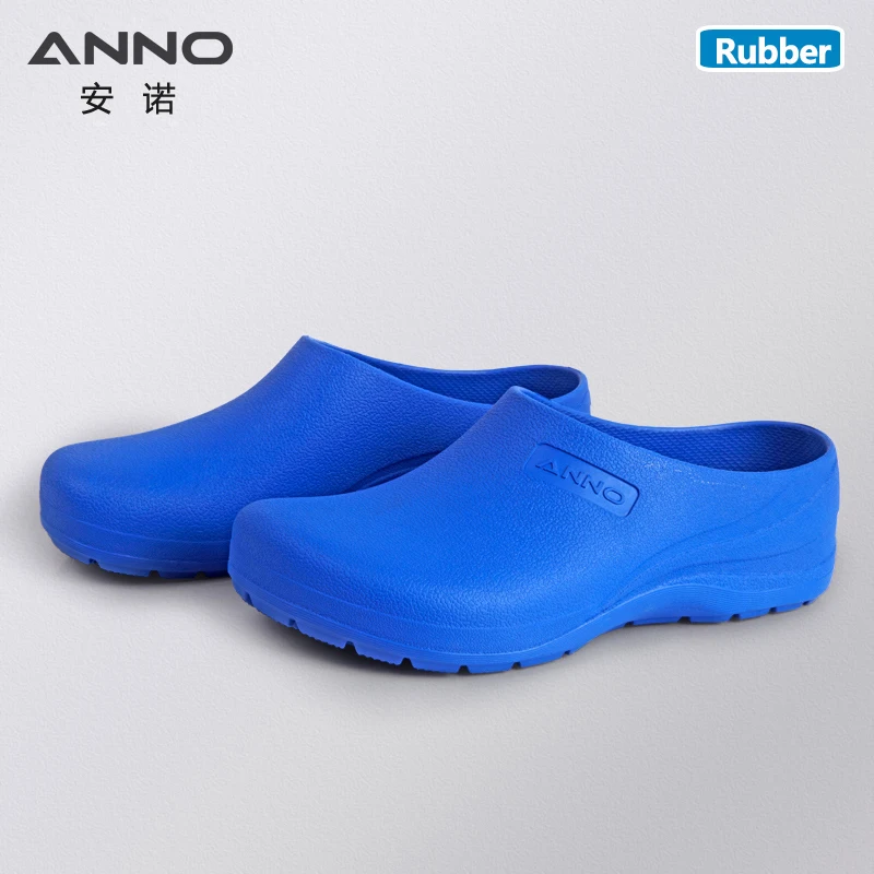 ANNO Blue Surgical Slippers Hospital Rubber Medical Doctor Shoes for