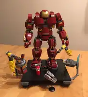 Marvel hulkbuster Avengers Super Heroes Iron Man Hulk Buster: Lutron Edition ชุดอาคารบล็อกของเล่น