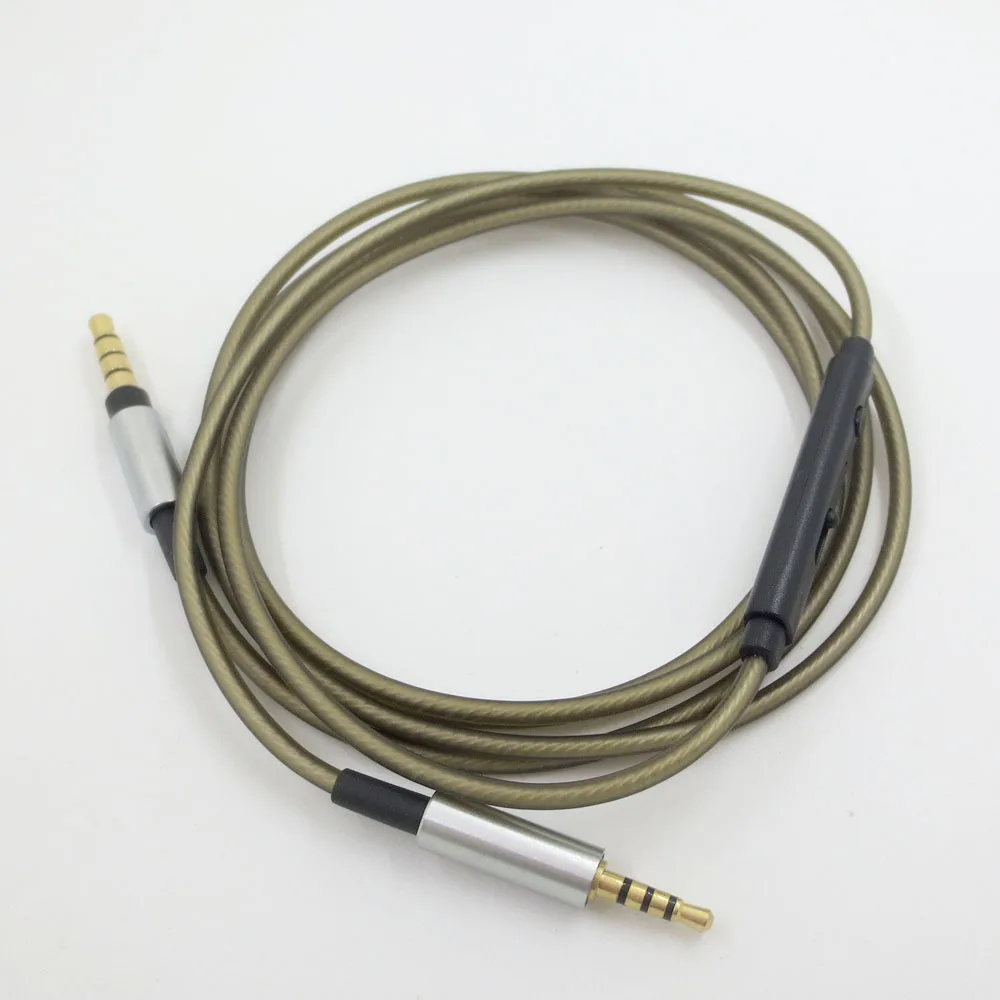 ZSFS 3,5 мм-2,5 мм Мужской посеребренный кабель+ дистанционный микрофон для AKG Y50 Y40 Y55 K845BT K840KL для bose qc25 oe2 qc35 наушники
