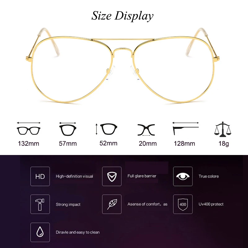 WarBLade, Золотые очки, прозрачные линзы, для женщин, Ретро стиль, оптическая оправа, очки для глаз, для мужчин, близорукость, очки с прозрачными очками