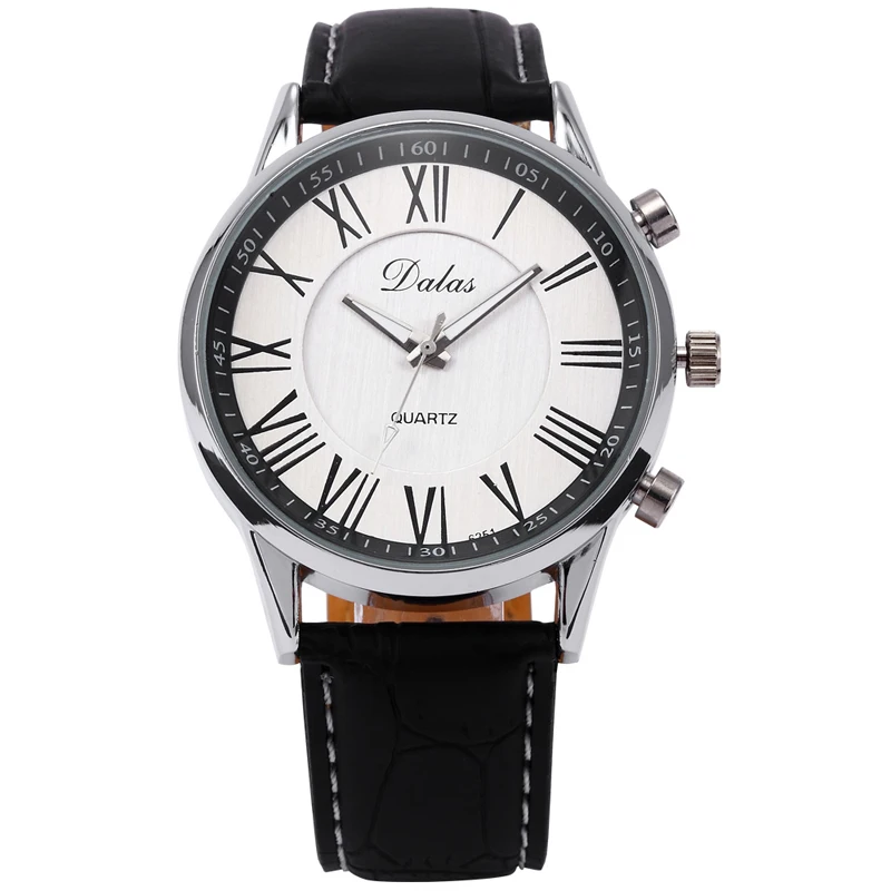 

New Men's Watch Roman Numeral Dial Quartz Wristwatch zegarki meskie relojes hombre relojes para hombre heren horloge montres