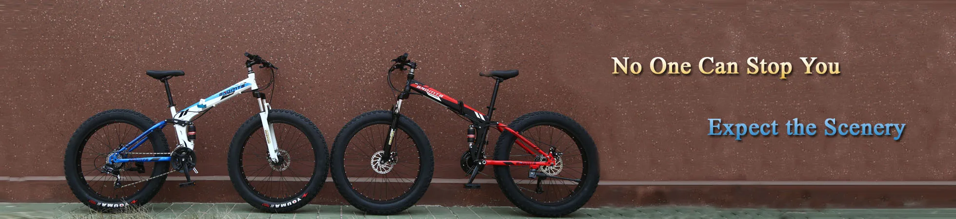 Clearance Mountain Bike 24/26inch Folding Bike Road Bike Double Disc Brakes Folding Mountain Bikes Student Bicycle 4.0 Wide Wheel Fat Tire 0