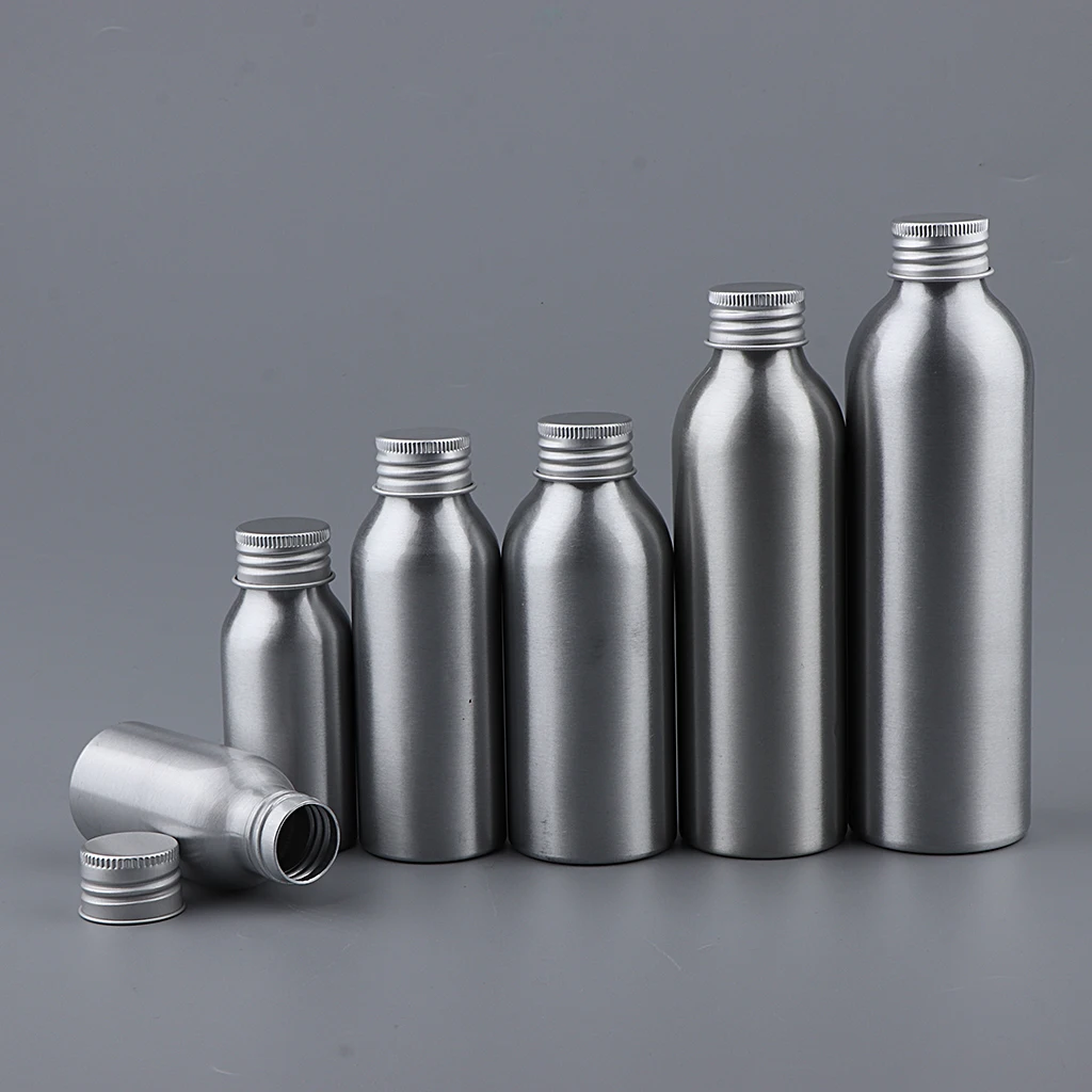 2Pcs 40mL Travel Aluminum Empty Cream Lotion Bottles Shampoo Dispenser Refillable Containers w/ Screw Lids