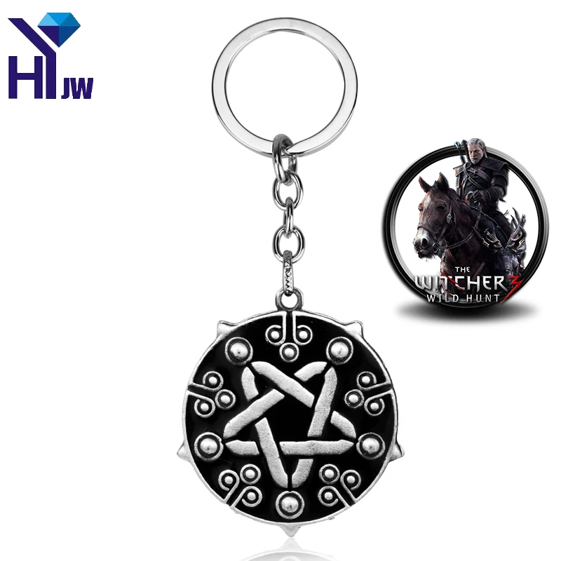 

Game Key Chain The Witcher 3 Wild Hunt Keychain Yennefer of Vengerberg Key Ring Holder Chaveiro Bag Charm Pendant Gift Jewelry