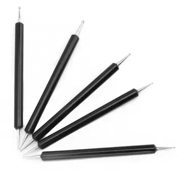 

Clay DIY Pen 5Pcs Double End Acrylic Rod Round Head Clay Indentation Pen DIY Sculpting Dotting Tool Dotting Clay Pen
