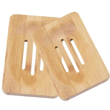 Деревянная натуральная бамбуковая мыльница Деревянный Мыльница Держатель для мыла мыльница кожух планки ролла контейнер для ванной душевая пластина для ванной комнаты