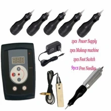 Royun 12 V XD990 Перманентная тату машинка для макияжа Ручка иглы блок питания педаль комплект
