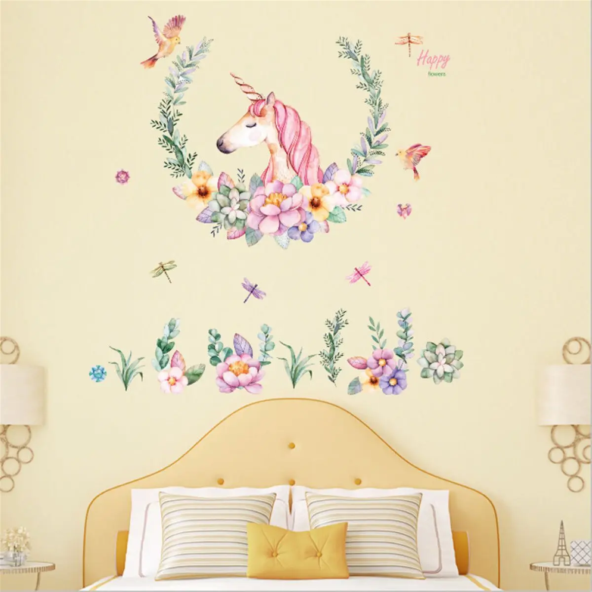 1PC Unicorn Wall Decal Mural Sticker Art Removable Vinyl Home Decor Stickers