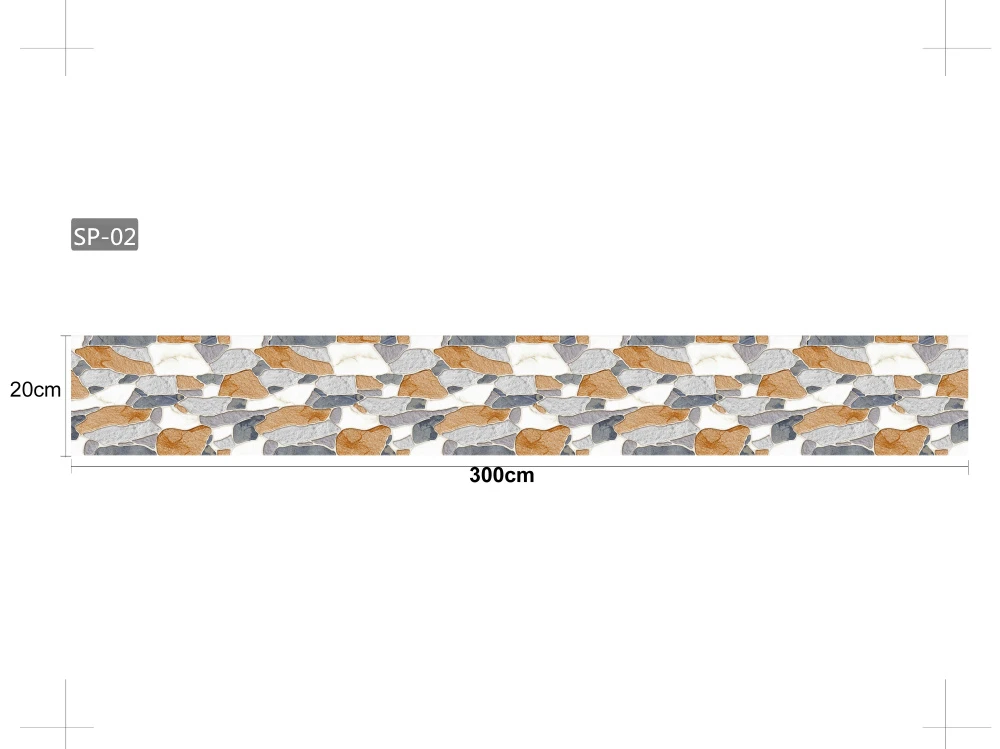 3 метра, водостойкая Наклейка на стену для ванной комнаты, самоклеющаяся плитка, наклейка на обои, ПВХ, самоклеющаяся наклейка для домашнего декора - Цвет: SP-02