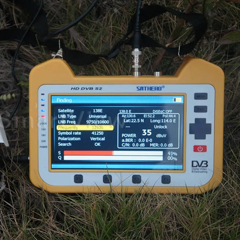 Sathero SH-900HD DVB-S/S2 Satellite Meter Finder HD CCTV With Real time Spectrum Analyzer 7 Inch HD TFT LCD Screen Support1080P Sathero SH-900HD DVB-S/S2 Satellite Meter Finder HD CCTV With Real time Spectrum Analyzer 7 Inch HD TFT LCD Screen Support1080P