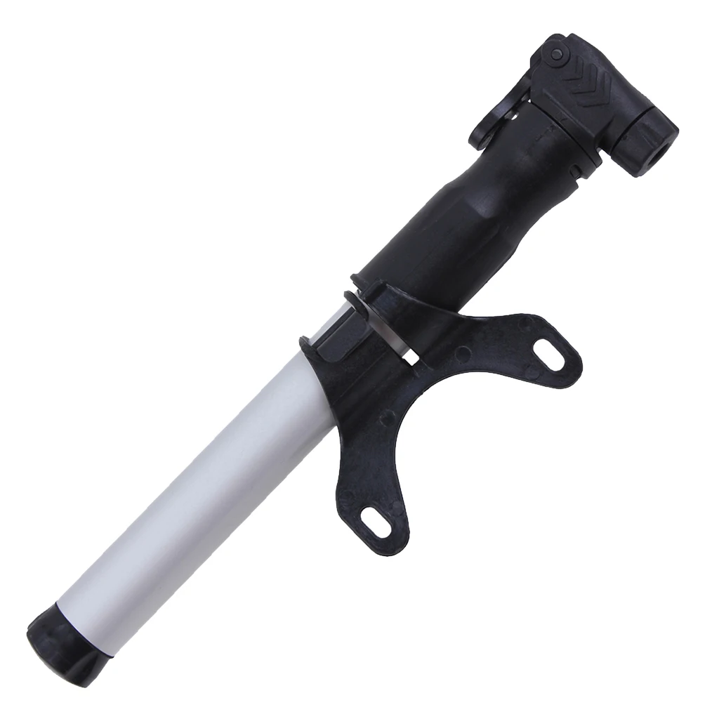 

Portable Bike Pump with Clamp Mount on Bike Mini Bicycle Hand Pump Inflator Compatible with American /French Air Nozzles