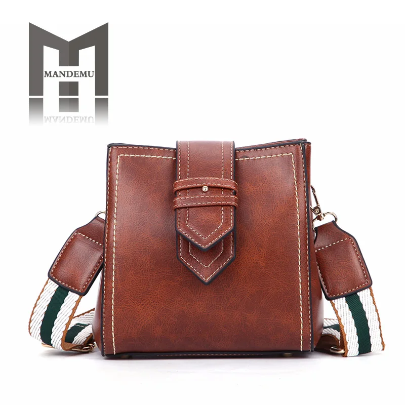 

New Designer Handbags Women Casual Totes PU Leather Lady Fashion Shoulder bags Hot Sale Female Small Messenger Bag With Stripe