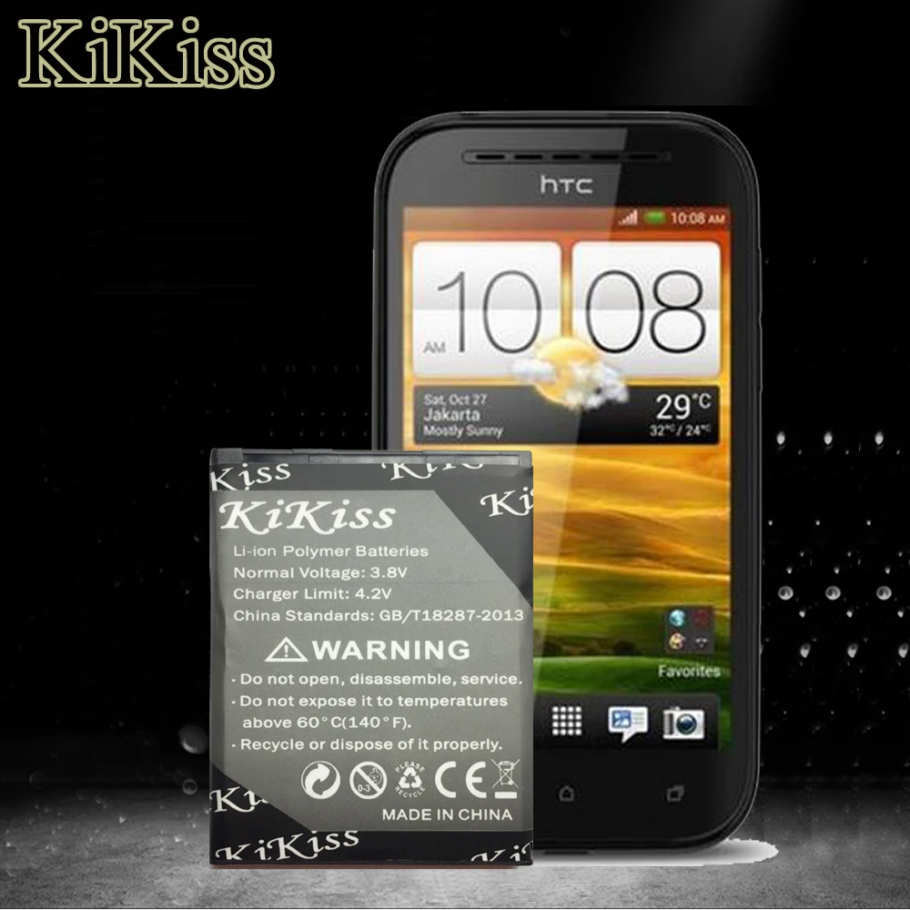 

KiKiss BH98100 Li-ion Battery 2800mAh For HTC Desire SV T326e Desire P T326H Rezound 4G ThunderBolt 2 Verizon Rezone ADR6425