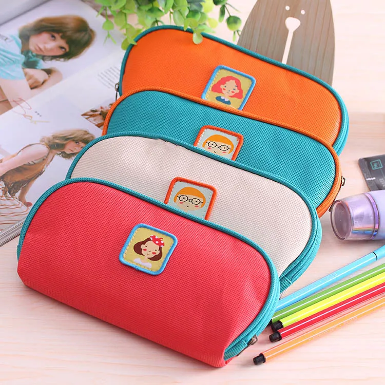 Factory Outlet small fresh Pu pencil bag cute stationery bulk bagin