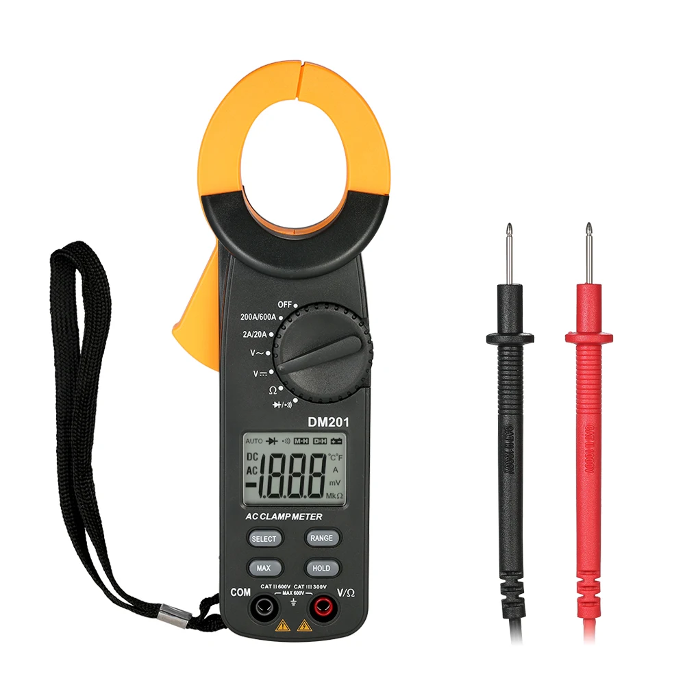 

Digital Clamp Meter AC/DC Voltage AC Current meter Auto Range current clamp Portable Clamp Multimeter Resistance Diode Tester