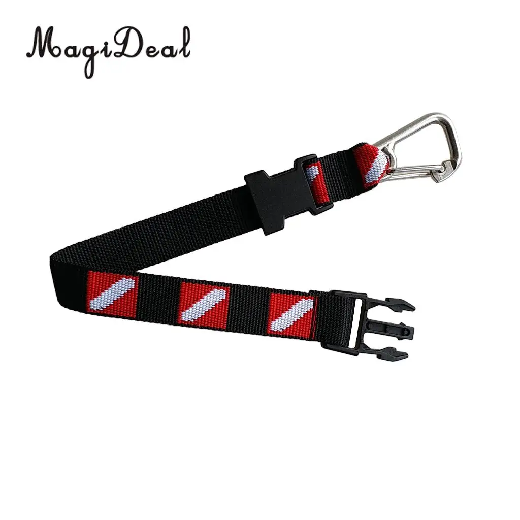 MagiDeal Scuba Diving Diver Swimming Fin Mask Camera Torch Holder Lanyard Webbing Strap Belt Clip - Durable & Compact