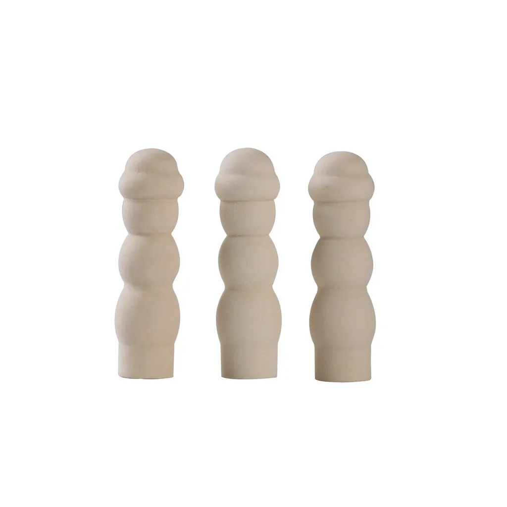 20pcs Unfinished Wood Blank DIY Family People Wooden Peg Dolls Bodies for Art Craft