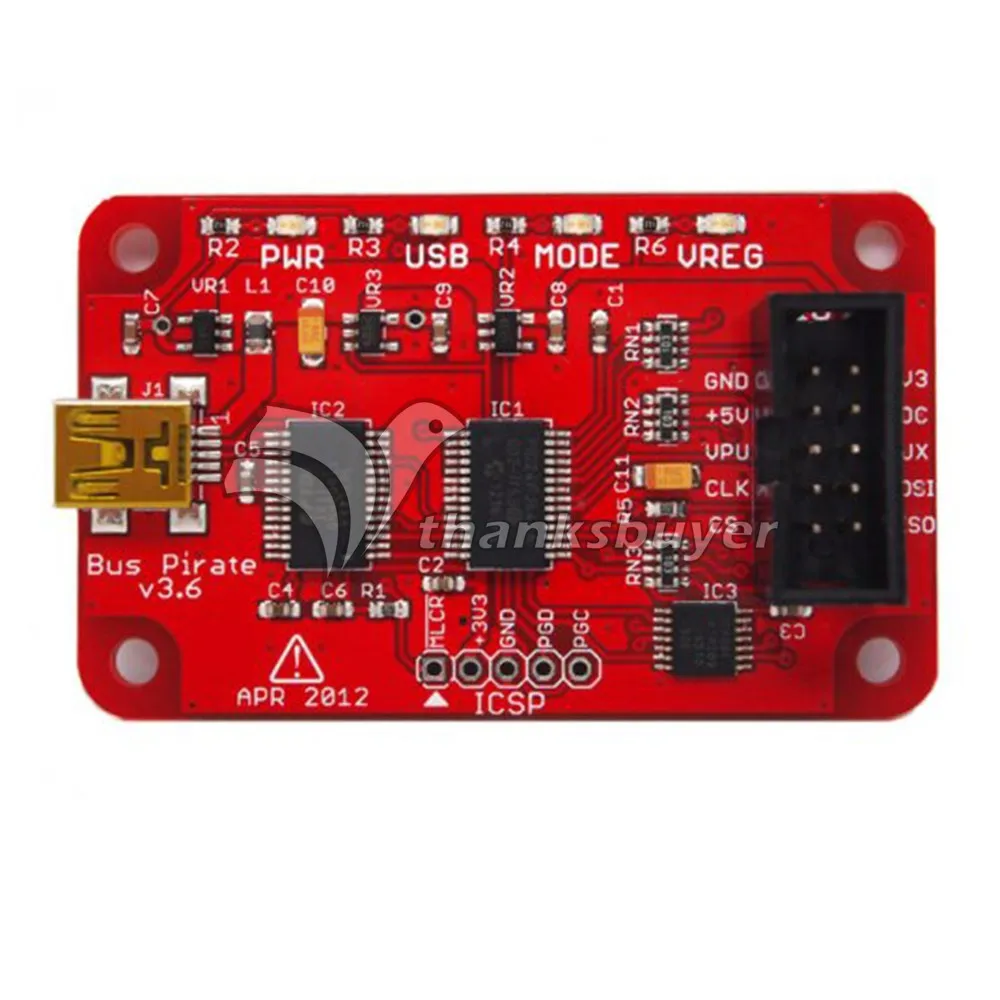

Bus Pirate V3.6 Universal Serial Interface Module USB 3.3-5V for Arduino DIY