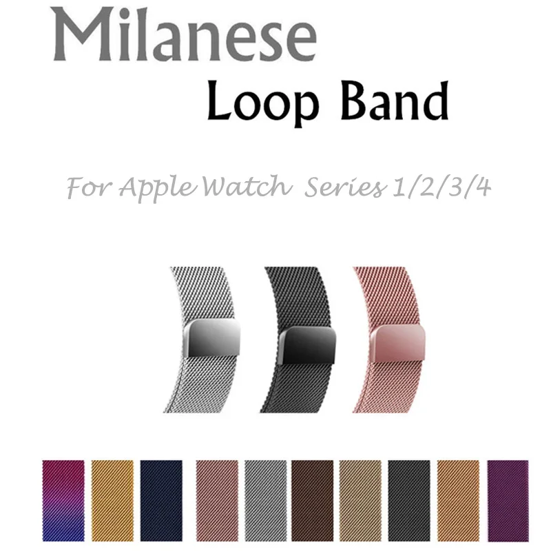 Ремешок для часов Milanese из нержавеющей стали apple watch 4 38 42 40 44 мм | Наручные часы