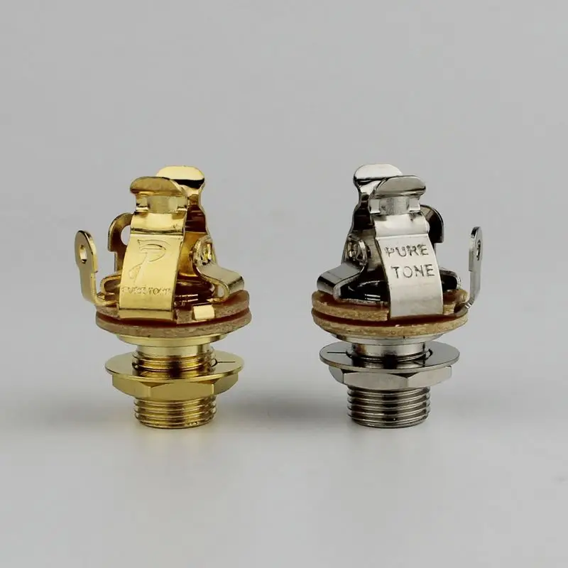 

1 PCS Pure Tone Multi Contact Mono 1/4" Output Jack, Nickel Or Gold