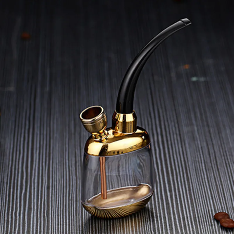 

Hot Sale Tobacco Pipe Filter Mini Cigarette Holder Pipe Double Circulation Water Smoking Tobacco Cigarette Pipe Accessories