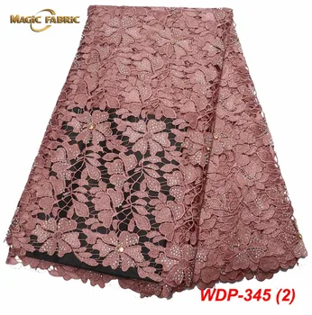 

Free Shipping new arrival african lace fabrics high quality multi color cord lace guipure lace fabric for women WDP-345