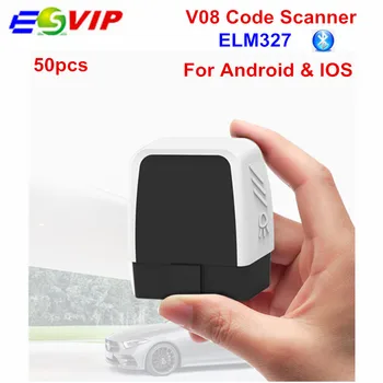 

50pcs V08 Mini OBD2 Bluetooth 4.0 launch Auto Fault Diagnostic Scanner Code Reader Tool Obd2 Scanner elm327 Car Diagnostic Tool