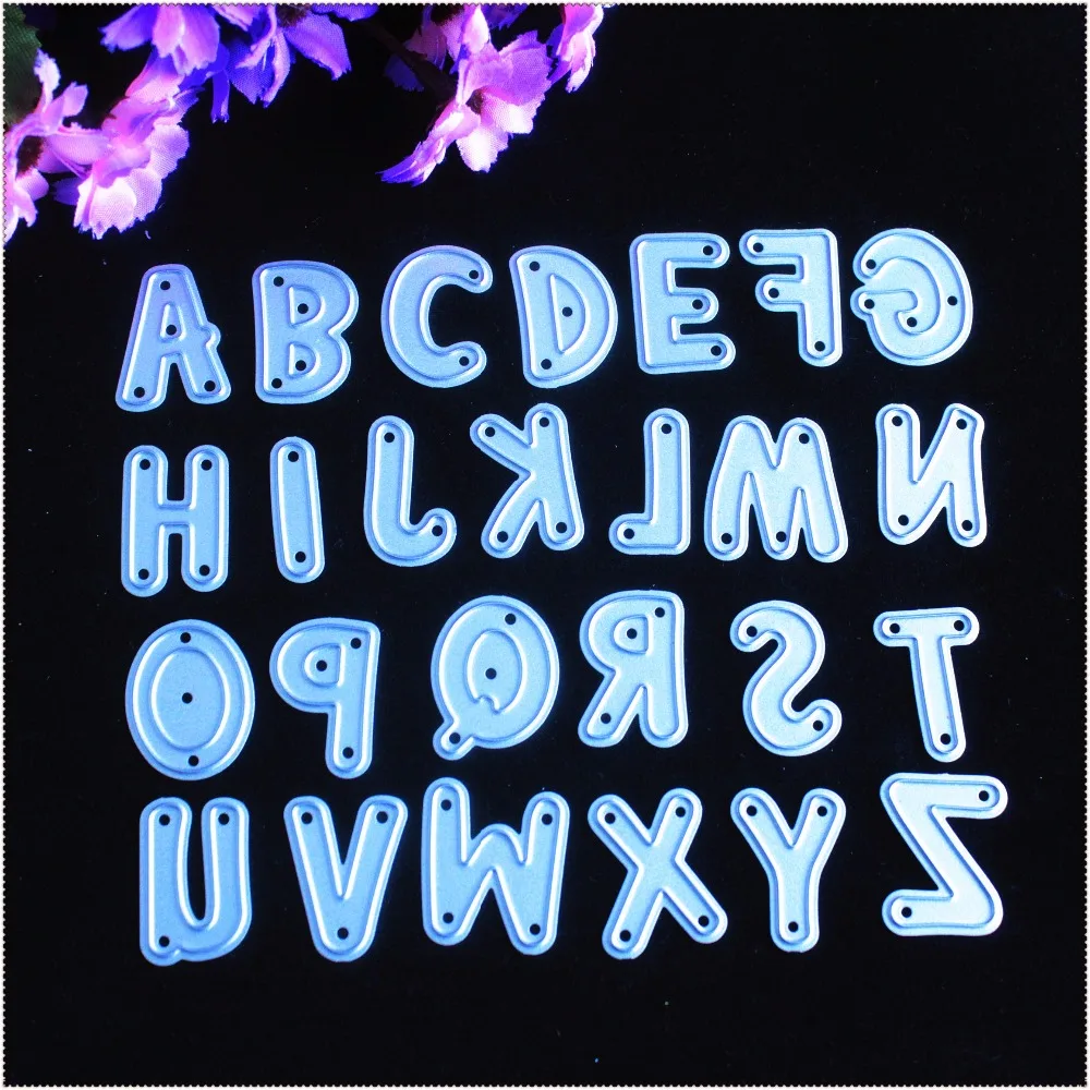 26pcs/set English Alphabet Letter Metal Die Cutting Dies For DIY