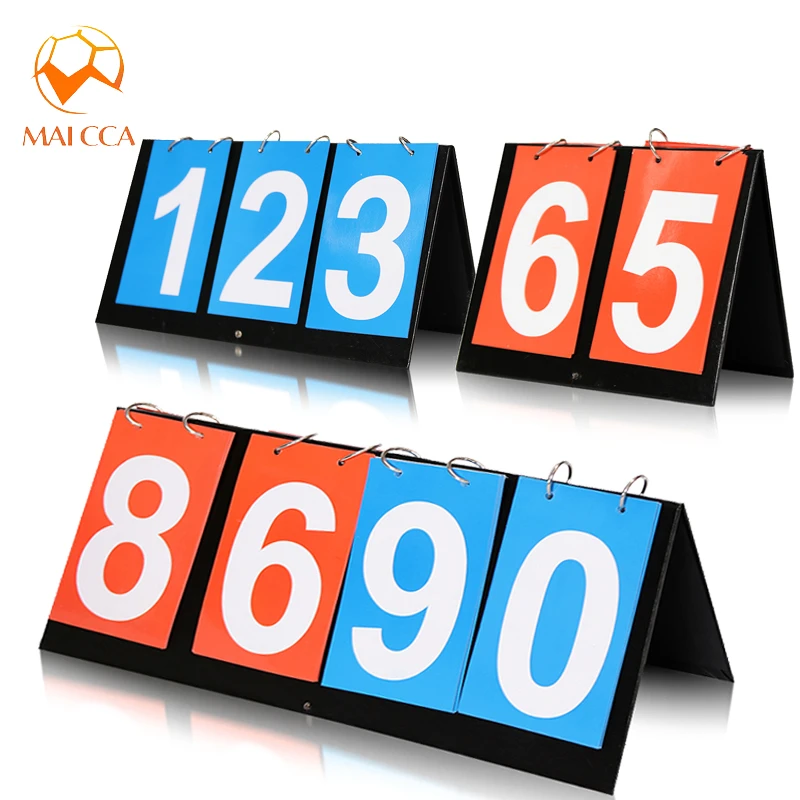 2/3/4 Digit Flip Sports Scoreboard Score Counter for Table Tennis Basketball Portable Scoreboard 