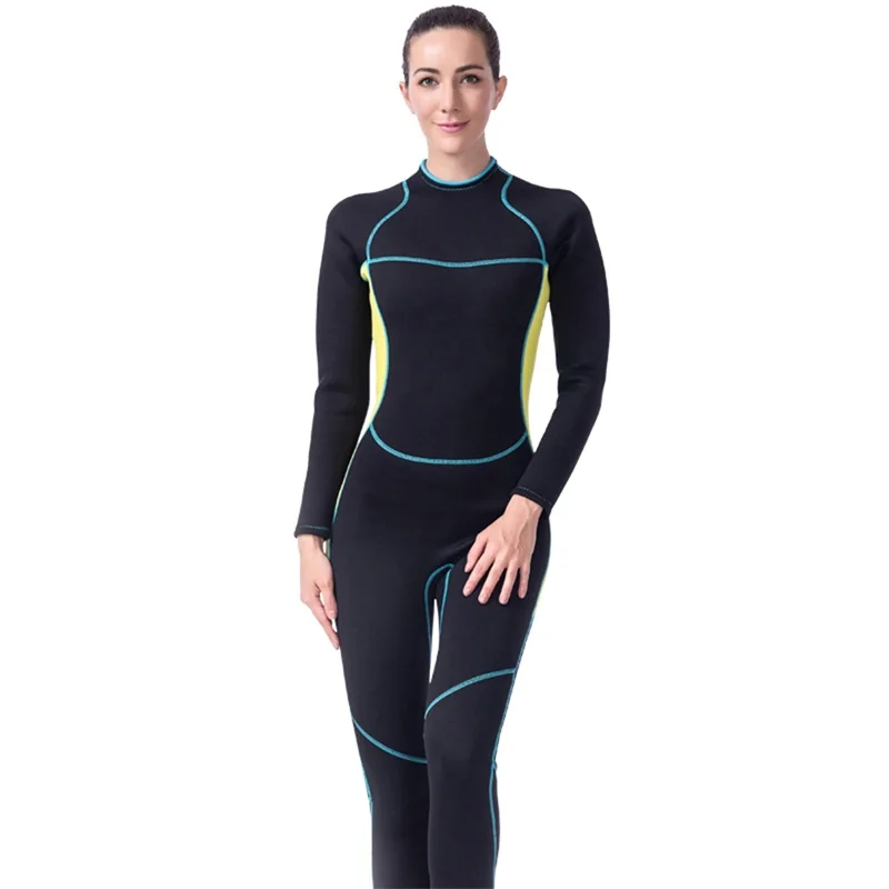 

Neoprene Wetsuit Women One Piece Swimsuit Spearfishing Women Wetsuits Surfing Swimwear Wetsuit Female long-sleeved diving suit