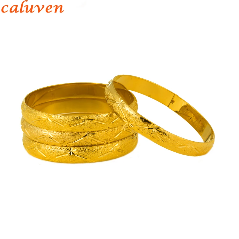 4 шт. женские золотые браслеты ширина 10/64 мм|gold bangle|dubai gold banglesgold bangles dubai |