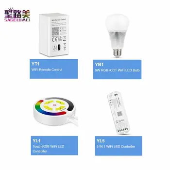 

Amazon Alexa YT1 WiFi Remote Control YL1 Touch RGB WiFi LED Controller YL5 5 IN 1 WiFi LED Controller 9W RGB+CCT WiFi LED Bulb