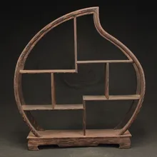 Изысканный старый розовый персиковое дерево в форме деревянной рамы, стойку для бутылок, вешалка для украшений