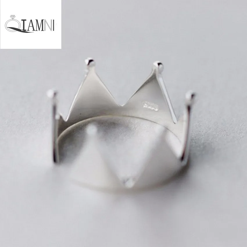 

QIAMNI Elegant Crown Fashion Ring Party Gift Bijoux Anillos Christmas Jewelry Accessories for Women Girls