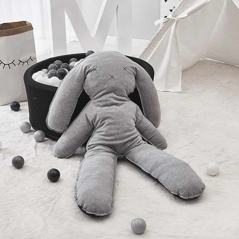 

Baby Stuffed Animals Baby Comforter Toy Doll Kawaii Big Rabbit Bunny Soft Toys Photography Accessories Nordic Baby Room Decor