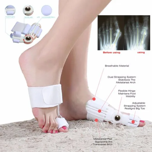 APTOCO Уход за ногами большой костный носок Bunion пальцевая шина от боли в ногах ортопедический вальгусный сепаратор для пальцев ног Педикюр ортопедические подтяжки