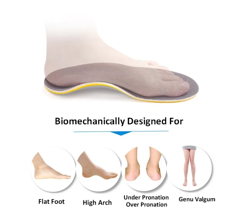 2prs Размеры Регулируемые Ортопедические Стельки Для мужчин женщина плоскостопия ортопедии плоскостопие спорт ортопедических Arch Поддержка стельки
