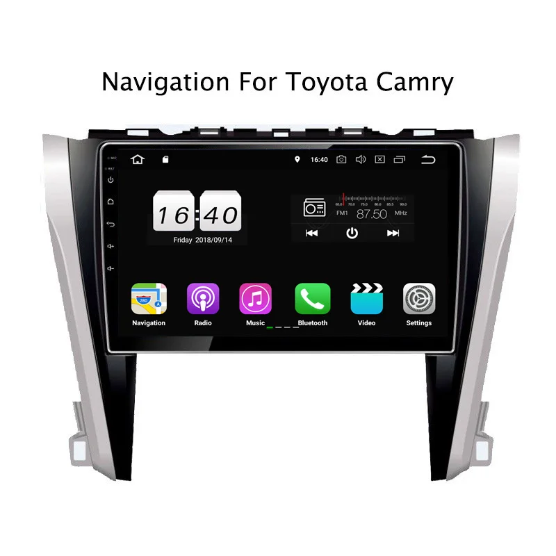 Excellent 10.1Inch PX30 Android 9.0 Car DVD Multimedia Player For Toyota Camry 2015 2016 GPS Navigation Radio Stereo Audio 2