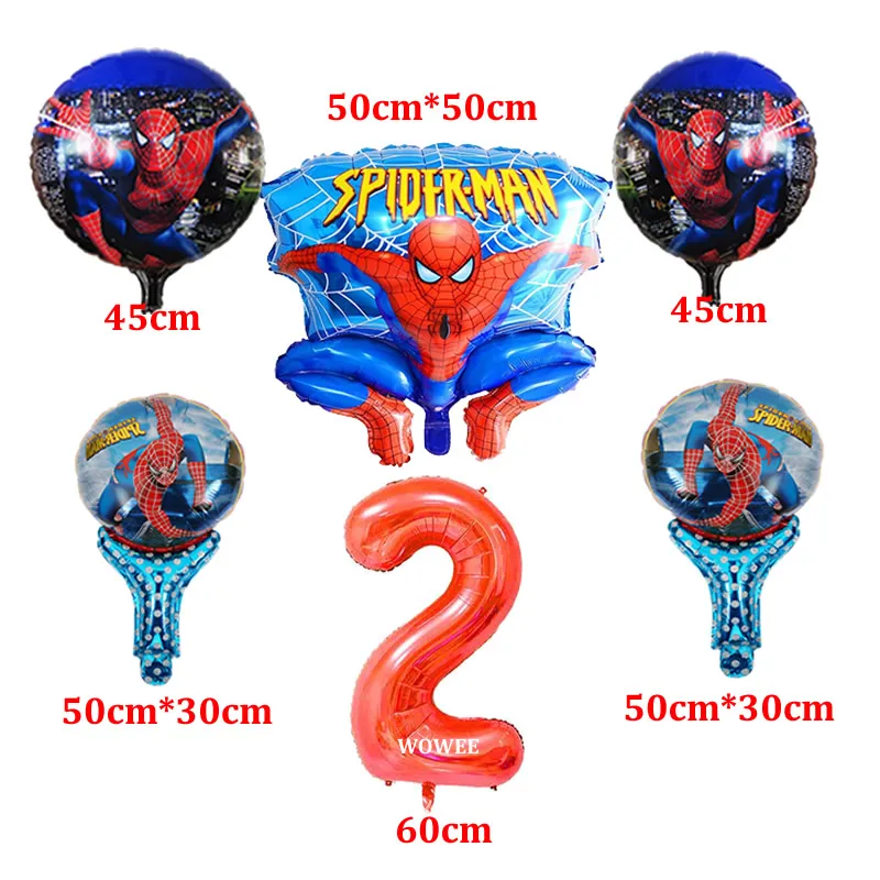 Человек-паук гелиевая фольга шары из латекса мяч надувной шар супергерой паук человек день рождения украшения мальчики дети игрушка баллон