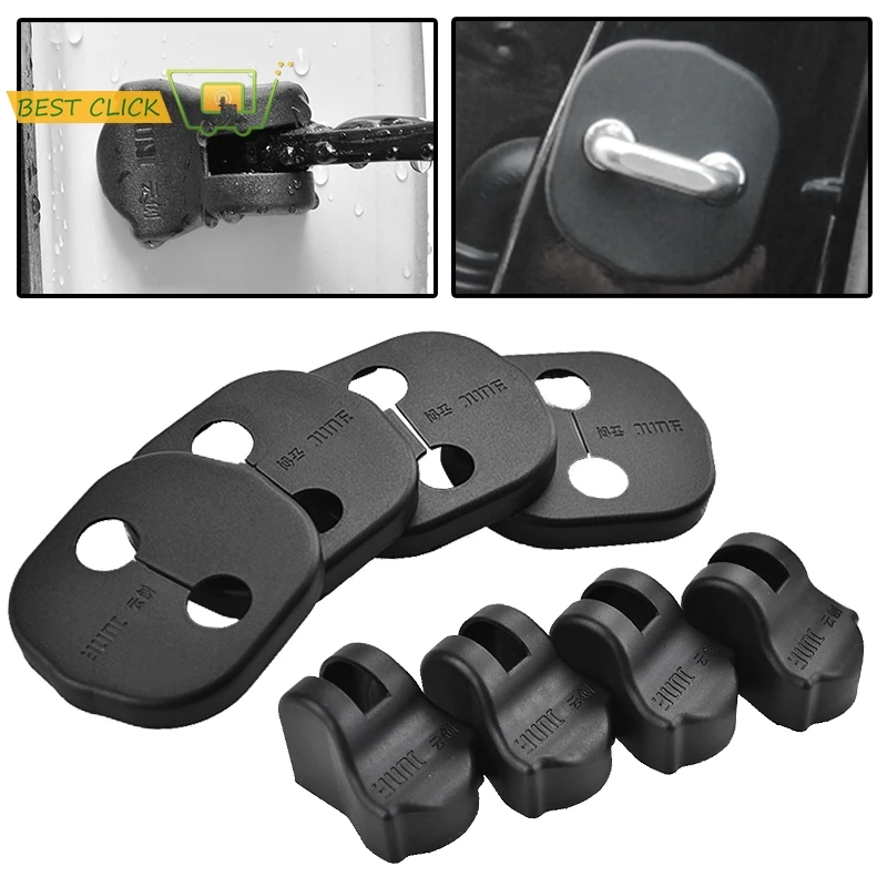 

Misima Door Lock Catch Cover Stopper Hinge Protection Case Waterproof Buckle For Hyundai Santa Fe 2013 2014 2015 2016 2017 2018