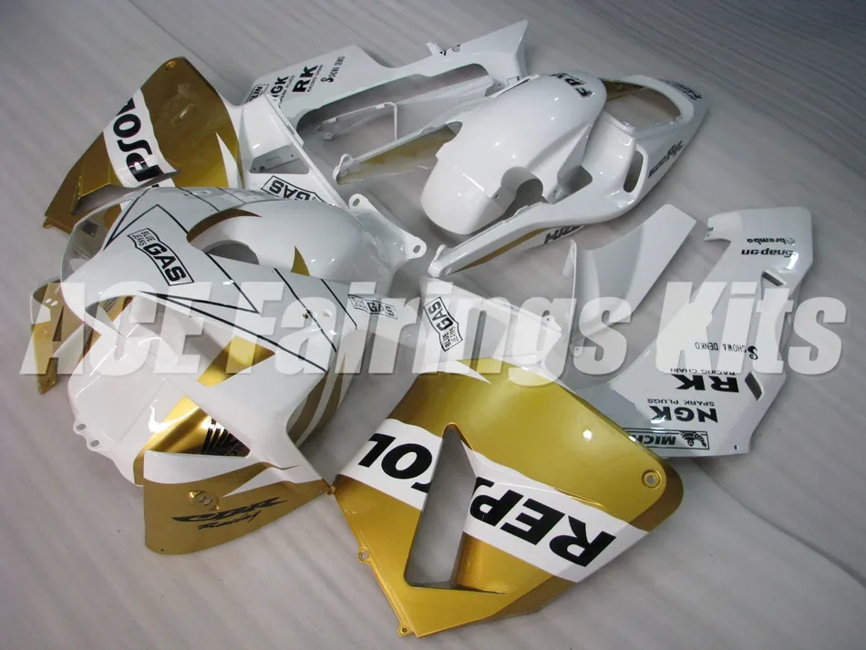 

New Injection Mold Full Fairing kit Fit For Honda CBR600RR F5 2003 2004 03 04 600RR 600 ABS fairings+Tank cover golden repsol