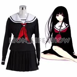 Biamoxer Hell Girl/Jigoku Shoujo Ai енма школа сейлор равномерное косплей костюм платье JK комплект топ галстук