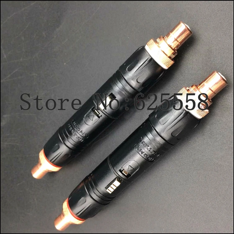 

2x Neutrik XLR Female to RCA Female Socket Adapter Gold Balanced Plug Male