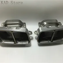 1 пара/2 шт. выхлопная труба планки Обложка для Mercedes-Benz W164 ML280 ML300 ML320 ML350 ML420 ML450 ML500 ML550 ML63 A2214901527